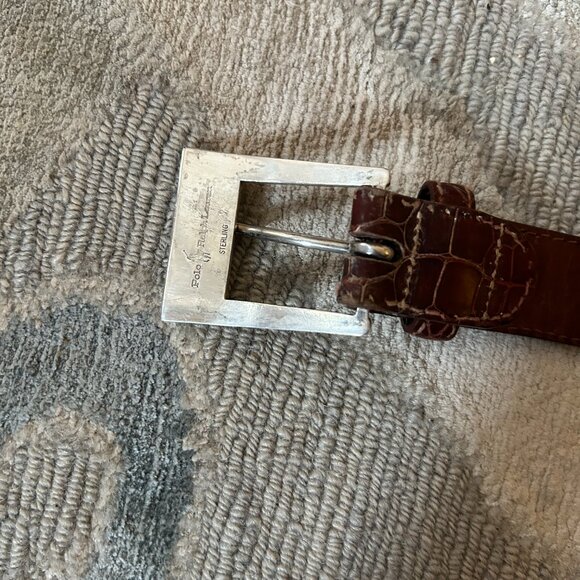 Ralph Lauren Collectioin alligator belt 26 - Picture 2 of 3